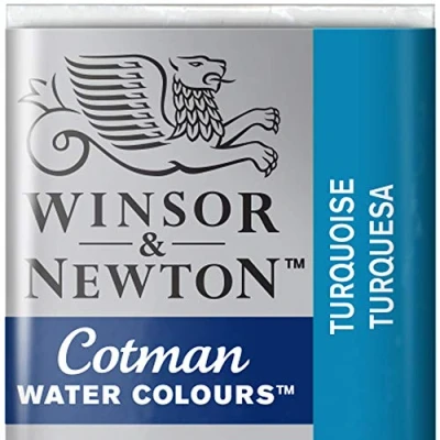 Image de Winsor &amp; Newton Cotman Aquarelle 1/2 Godet Turquoise