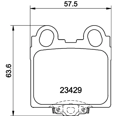 Image de HELLA 8DB 355 011 591 Jeu de plaquettes frein avec indicateur d&#039;usure LEXUS: GS II, IS I Sportcross, Berline