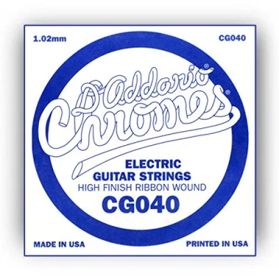 Image de D&#039;Addario CG040 Corde seule à filet plat pour guitare électrique Calibre .040