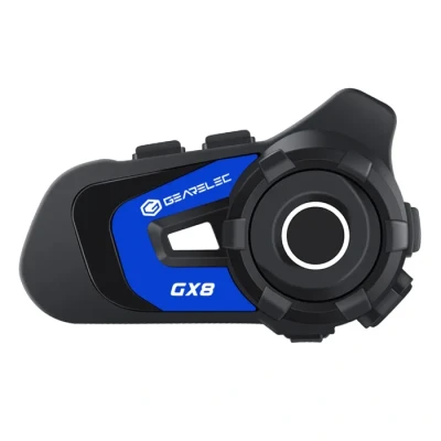 Image de Intercom moto GEARELEC kit bluetooth casque avec Micro 1500M pour 8 Motards Riders Étanche IPX67 Réponse Automatique