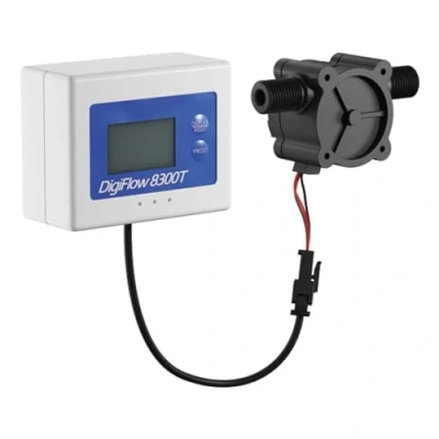 Image de Flowmeter Digiflow 8300T 22F pour filtre à eau Flowmètre Horloge électronique Indicateur de changement eau, systèmes d&#039;osmose inverse
