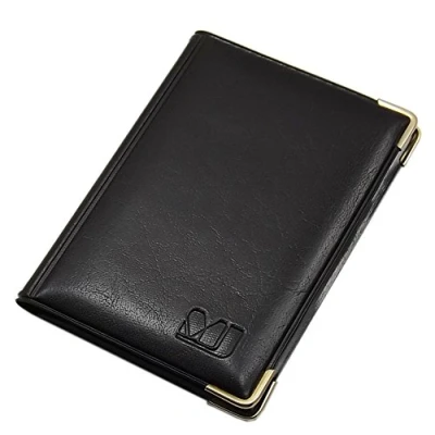 Image de Porte de Cartes crédit 12 Compartiments MJ Design Germany Made in UE en différentes Couleurs et Designs (Désign 1 / Noir)