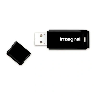 Image de Integral Memory Clé 128 Go USB 2.0 Fixation Capuchon comme un Stylo Noir INFD128GBBLK