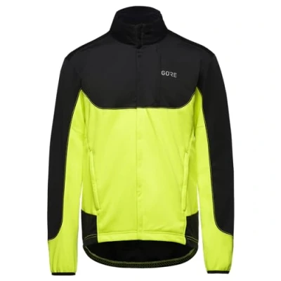 Image de GORE WEAR C5 Homme Veste de cyclisme WINDSTOPPER, S, Noir/Jaune fluo