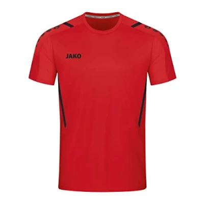 Image de JAKO Maillot Challenge (Manches Courtes), Mixte, Rouge Noir, S