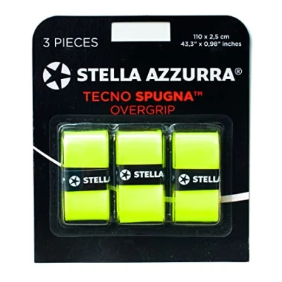 Image de Stella Azzurra Tecno Éponge Overgrip Mixte, Jaune Banana, Taille Unique