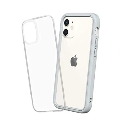 Image de RhinoShield Coque Compatible avec [iPhone 12 Mini] Mod NX Protection Fine Personnalisable Technologie Absorption des Chocs [sans BPA] Gris Platine