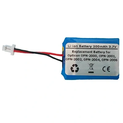 Image de Batterie de rechange Li polymère 200 mAh 3,7 V pour Opticon OPN 2000, 2001, 2002, 2004, 2006