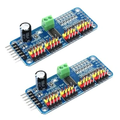 Image de Lot de 2 pilotes moteur PCA9685 PWM 16 canaux 12 bits IIC, pour robot AR duino, contrôle robots électroniques