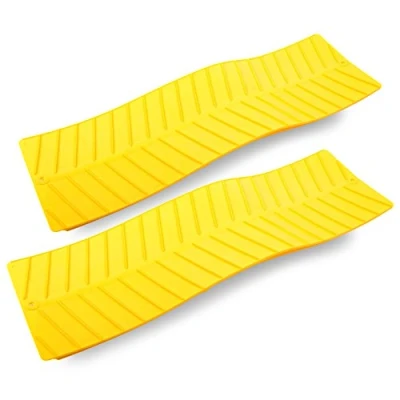 Image de Tapis Grip, 96174 Set 2 pièces Jaune 740 x 225 mm pour camping car, voitures, véhicule tout terrain