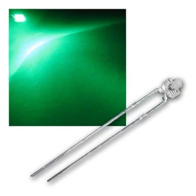 Image de world trading net 25 LED 1.8mm Vert Clair, Type WTN 18 4500 g, diode électroluminescente, Filaire, en Tant Que composant