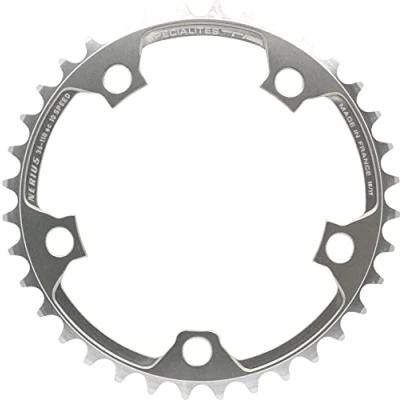 Image de Spécialités TA 110 pièces Nerius Campagnolo Offset Chianring 10 Vitesses Unisexe, Argenté, Inner 34T