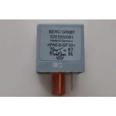 Image de BERU GR081 Appareil de commande, temps préchauffage 5, 4 VOLKSWAGEN: Lupo / 3L, Golf 4, New Beetle 3/5 portes, SEAT: Ibiza 2, 3