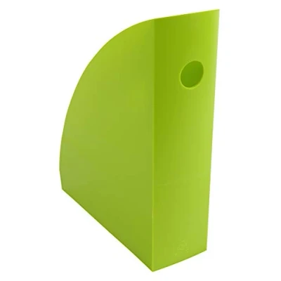 Image de Exacompta Réf. 18225D Lot de 6 Porte revues MAG CUBE Iderama opaque, pour rangement documents A4 et A4+, catalogues, magazines Dimensions : Prof 26,6 x larg 49,2 Haut 30,5 cm Vert anis