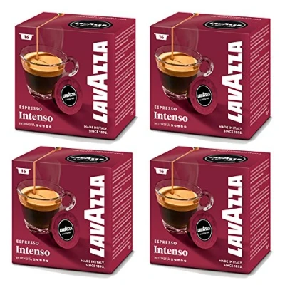 Image de Lavazza A Modo Mio Intensamente, Lot de 4, 4 x 16 Capsules
