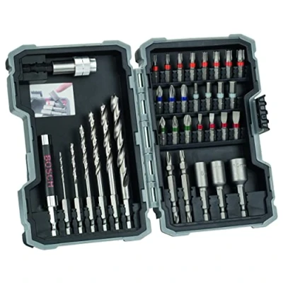 Image de Bosch Professional 35 pièces Coffret de Forets á HSS et d&#039;embouts vissage Extra Hard (PH , Pz HEX TH S Bit, Accessoires Perforateurs Visseuses)