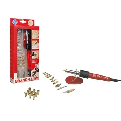 Image de Pebaro 0261 Kit de pyrogravure avec 20 Embouts et 2 Fonctions supplémentaires