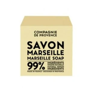 Image de La Compagnie de Provence Cube Savon Marseille 400g 99% d&#039;Origine Naturelle Multi usages Naturel et Authentique Made in France