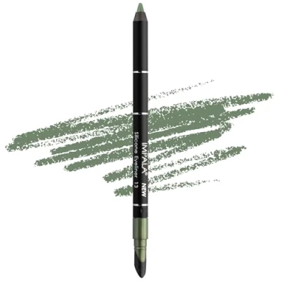 Image de Impala Crayon Pour les Yeux Waterproof Avec Gomme en Silicone 13 Vert Émeraude Ligne Définie ou Effet Flouté Texture Crémeuse Facile à Appliquer Couleur Intense, Longue Durée,