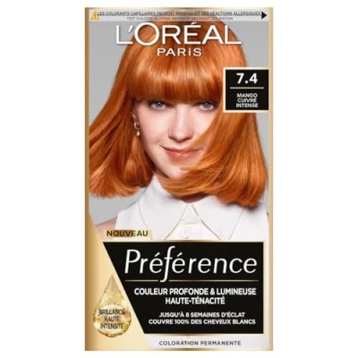 Image de L&#039;Oréal Paris Coloration 7.4 Dublin mango CUIVRÉ Intense PRÉFÉRENCE 74 7,4 mango, Femme, Taille: 278 g,
