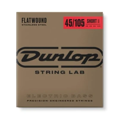 Image de Cordes basses Dunlop en acier inoxydable à dos plat