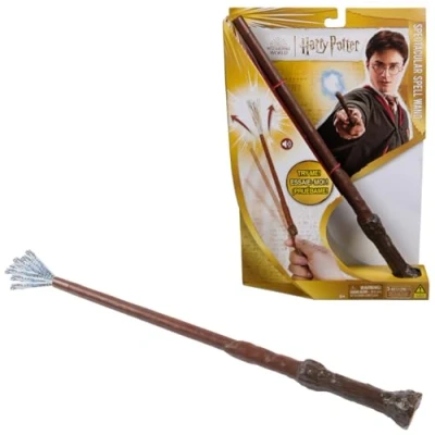 Image de Harry Potter Wizarding World Baguette Magique Interactive Sort Spectaculaire 30 Cm Accessoire à Collectionner Jouet enfant 6 ans et +