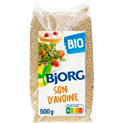 Image de BJORG Son d&#039;Avoine Bio Riche en Fibres Source de Protéines 500 g