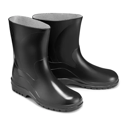 Image de ESTRO Bottes en Caoutchouc Femme Botte de Pluie Bottine Chaussures K007 (41 EU, Noir)