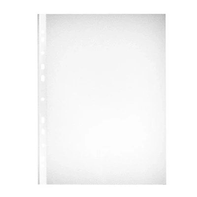 Image de HERLITZ Pochette perforée herlitz, format A4, ouvert en haut, 90 mu transparent, PP, perforatio