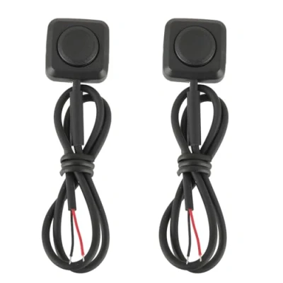 Image de EPLZON Lot de 2 Interrupteurs à bouton poussoir Momentanés,12 V/24 V Mini interrupteur pour montage en surface Contrôle Industriel, Expériences Electroniques