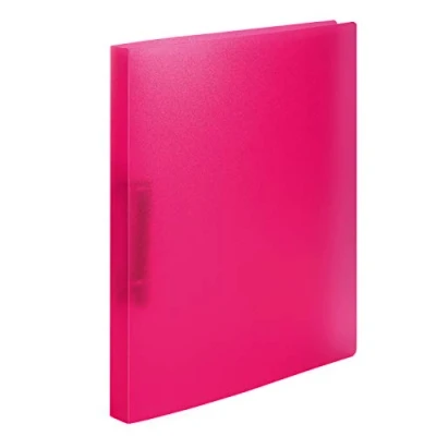 Image de HERMA Classeurs á 2 anneaux A4 Translucide Rose foncé, dos de 25 mm, Classeur souple en plastique, Avec compresseur