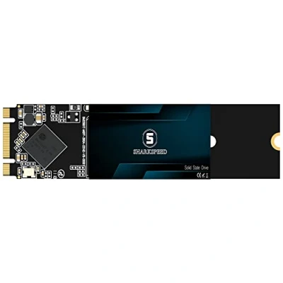 Image de S SHARKSPEED SSD 4To M.2 2280 SATA 3 80mm 6Go/s 3D NAND Disque Dur Interne pour PC de Bureau et Portable(4To 2280)