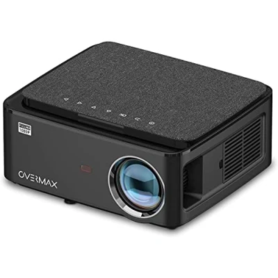 Image de OVERMAX Multipic 5.1 projecteur LED 80W avec Screen Mirroring, Full HD 1080P natif, jusqu&#039;à 200&quot;, Haut Parleur, système Android 9.0, durée de Vie la Lampe 50 000 Heures, Wi FI, BT, 2X HDMI, USB