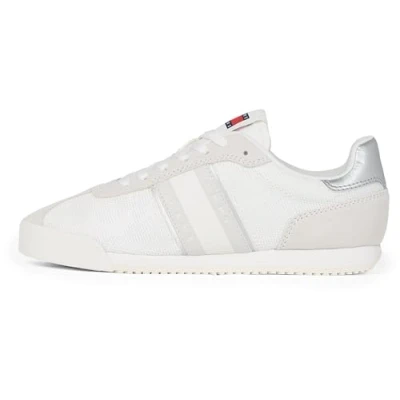 Image de Tommy Jeans Femme Tjw Low Profile Runner En0En02706 Baskets, White (Ecru), 37 EU