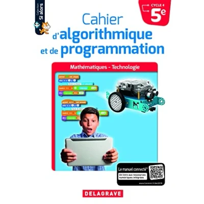 Image de Cahier d&#039;algorithmique et de programmation 5e (2018) élève (Broché)