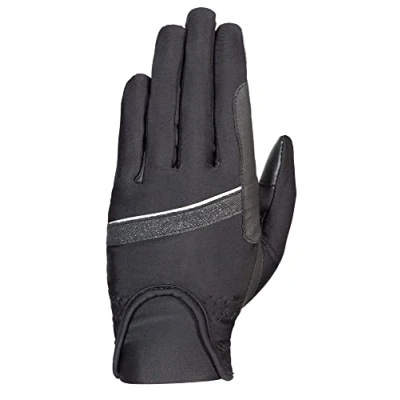 Image de PFIFF 102814 Glamour Easy Gants d&#039;équitation Noir Taille XL