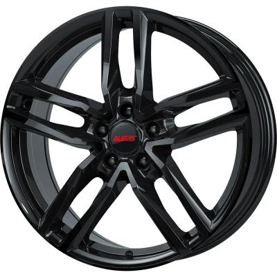 Image de ALUTEC 5Trou 17Pouce 108mm Jante alu Ikenu hyper silber schwarz Horn poliert IKE75745B52 6