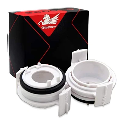 Image de WinPower H7 Xenon Ampoule Adaptateur Support Clips Maintien Base Socle Compatible avec E46 E65 E90, 2 Pièces