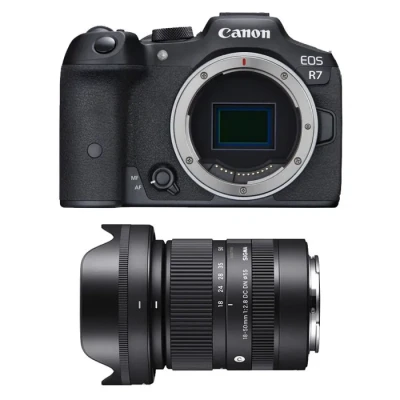 Image de CANON EOS R7 + SIGMA Objectif 18 50mm f/2.8 DC DN Contemporary Neuf