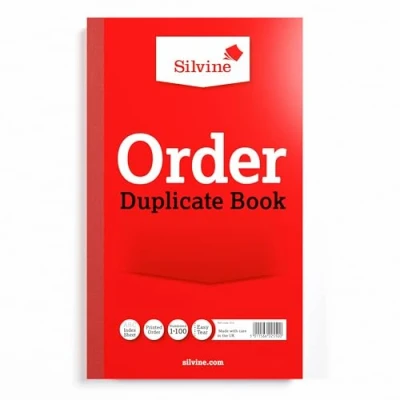 Image de Silvine Carnet de commande avec duplicata numéroté 1 à 100 index (210 x 127 mm).