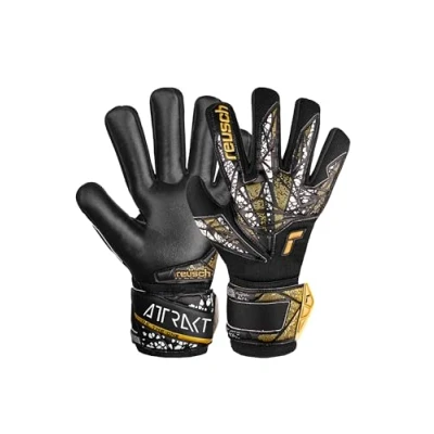 Image de Reusch Attrakt Silver NC Finger Support Junior Gants de Gardien But pour Enfants avec Coupe négative et Protection des Doigts, 5