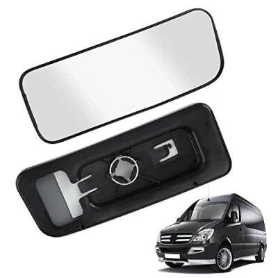 Image de Verre de Rétroviseur Remplacement pour VW Crafter 2012 2016, Extérieur Réglable Adapté Mercedes Sprinter W906 Recul Miroir (Droite)