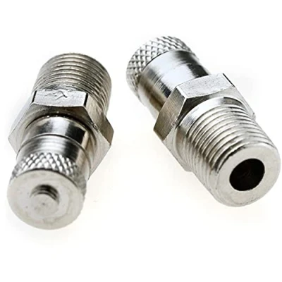 Image de Lot de 2 valves réservoir 1/8&quot; BSP, BSPT, Schrader Tank Valve 25 mm，Roue Compresseur d&#039;air 500 PSI 35 bar