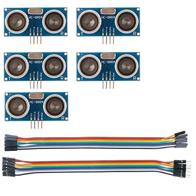 Image de Sun3drucker Lot de 5 modules à ultrasons HC SR04 pour Arduino UNO, MEGA2560, Nano, robot, XBee, ZigBee, etc.