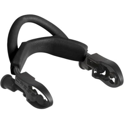 Image de Cressi Ebs Straps Maui (2pcs) Sangle pour Palmes Unisex Adult, Noir/Argent, Taille Unique