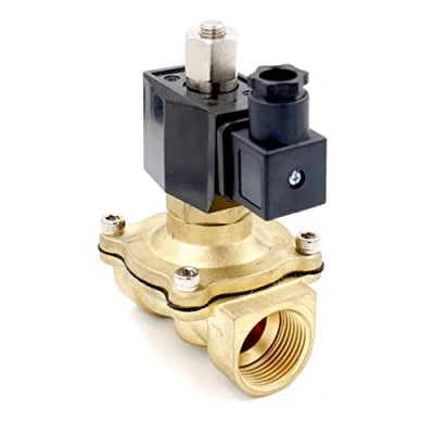 Image de Woljay Electrovanne électrique 3/4 Pouce AC 24V Vanne en laiton eau gaz normalement ouverte