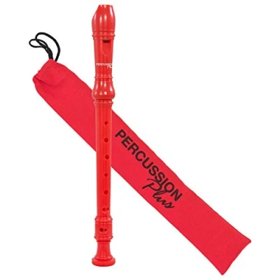 Image de Percussion Plus PP1612 Flûte à bec soprano colorée Rouge