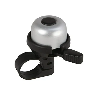 Image de Fischer Mini Ding Dong Sonnette de vélo, Argent, Taille Unique