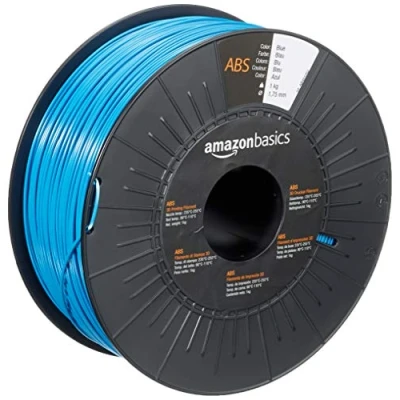 Image de Amazon Basics Filament ABS pour imprimante 3D 1,75 mm Bleu Bobine 1 kg