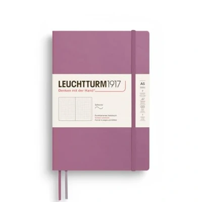 Image de LEUCHTTURM1917 372201 Carnet de notes Medium (A5) 14,5 x 21 cm, Couverture souple, 123 pages numérotees, Dusty Rose, pointillé